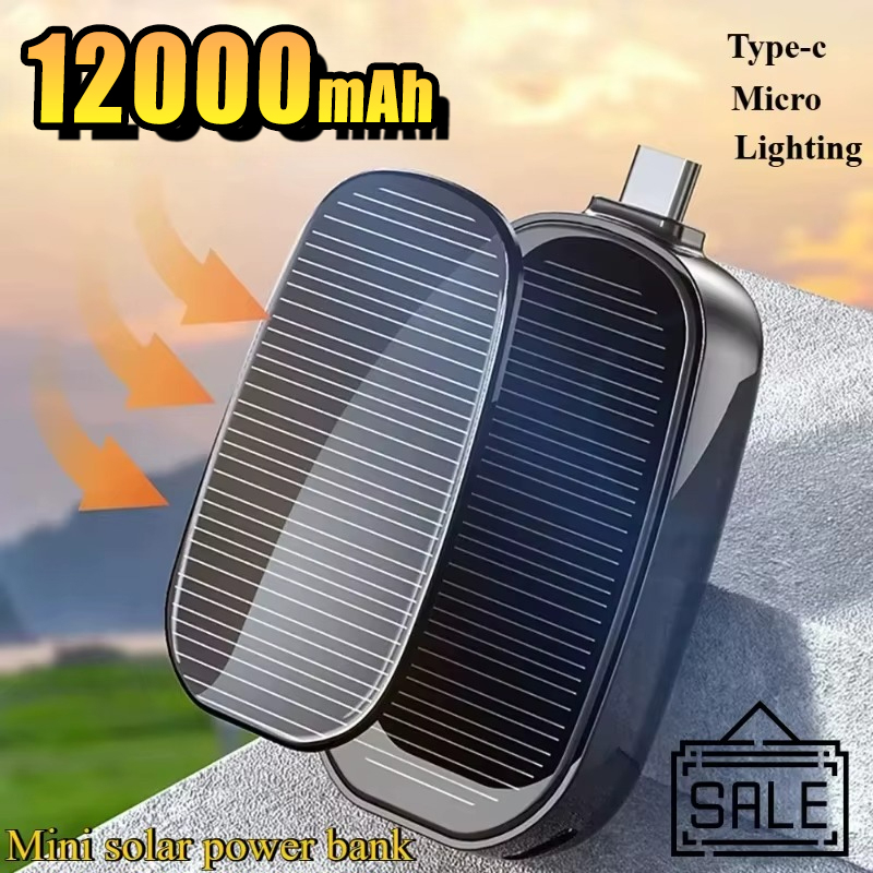 Solar Emergency Charger - Mini batería solar portátil de emergencia,