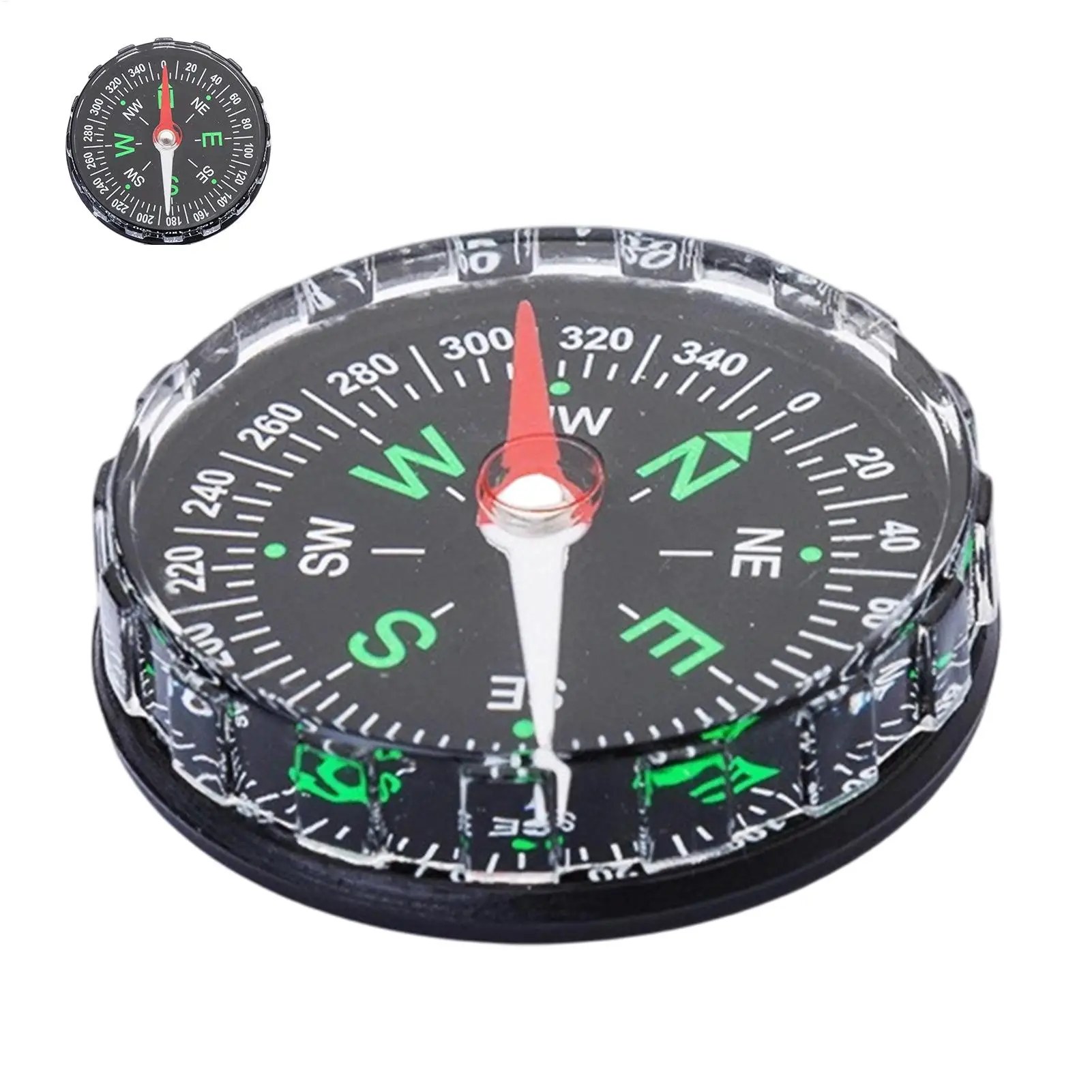 Compass Lensatic - Brújula de bolsillo magnética portátil, mini