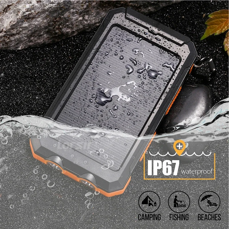 Batería externa portátil con c - Solar Emergency Charger reseña y precio