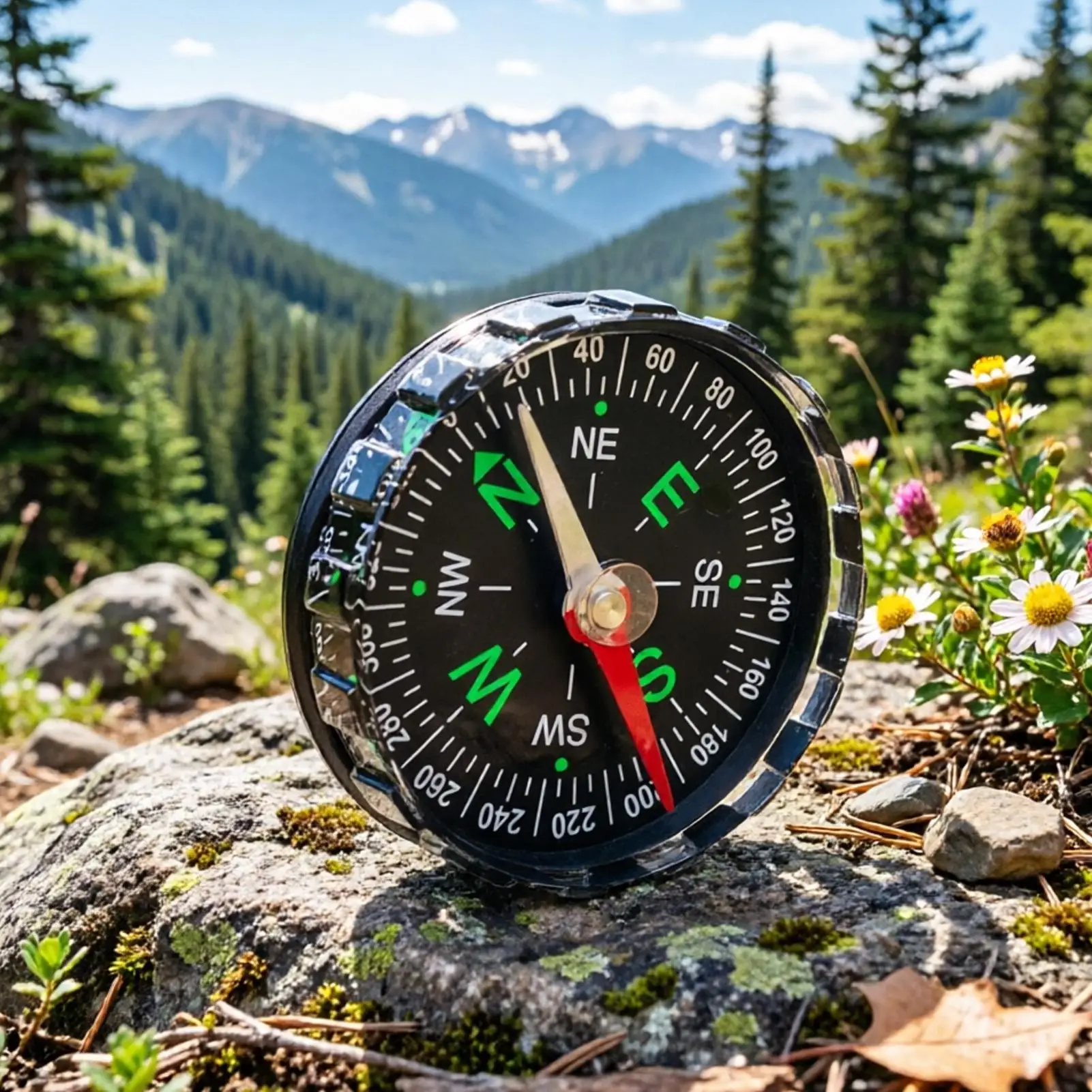 Brújula de bolsillo magnética  - Compass Lensatic reseña y precio