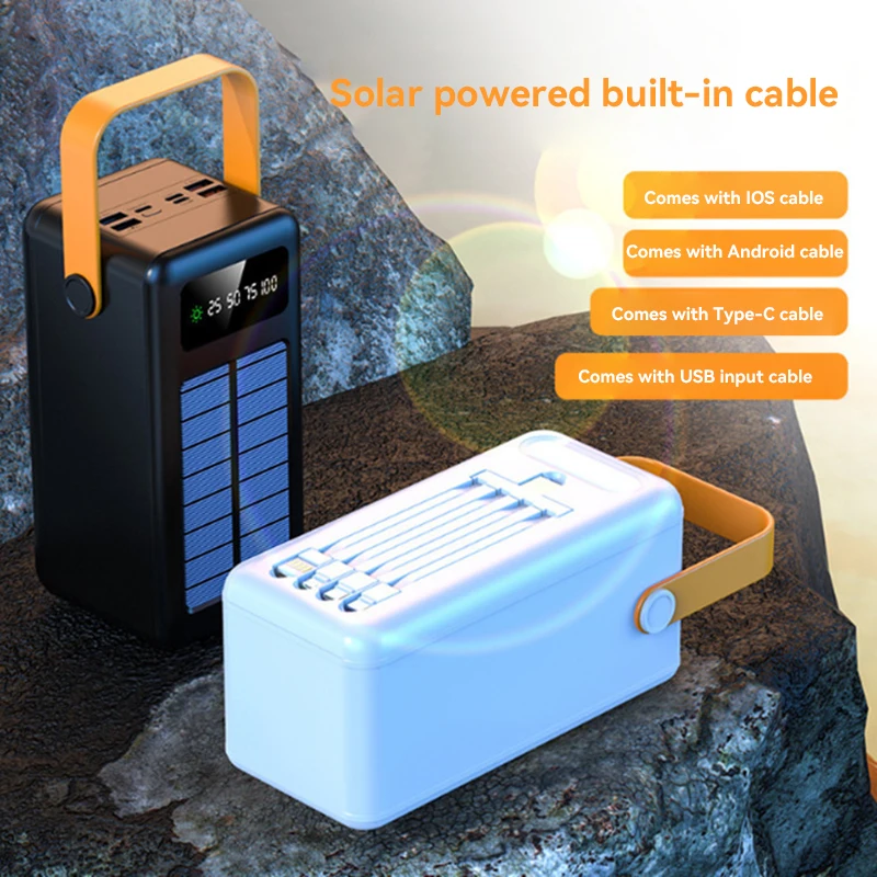 Banco de Energía de 100000mAh, - Solar Emergency Charger reseña y precio